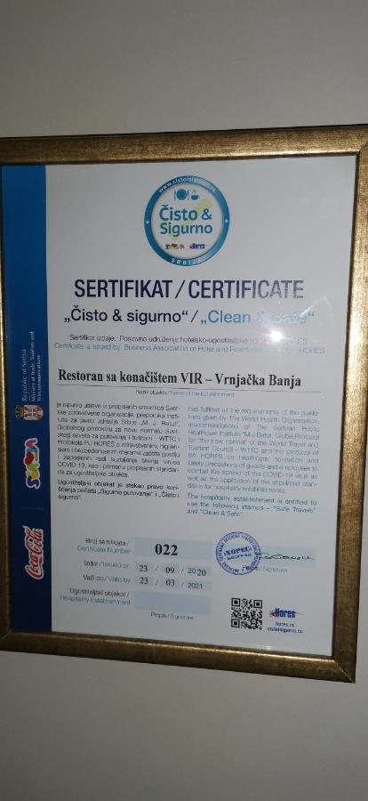 Garni Hotel Vir Vrnjačka Banja Exterior foto